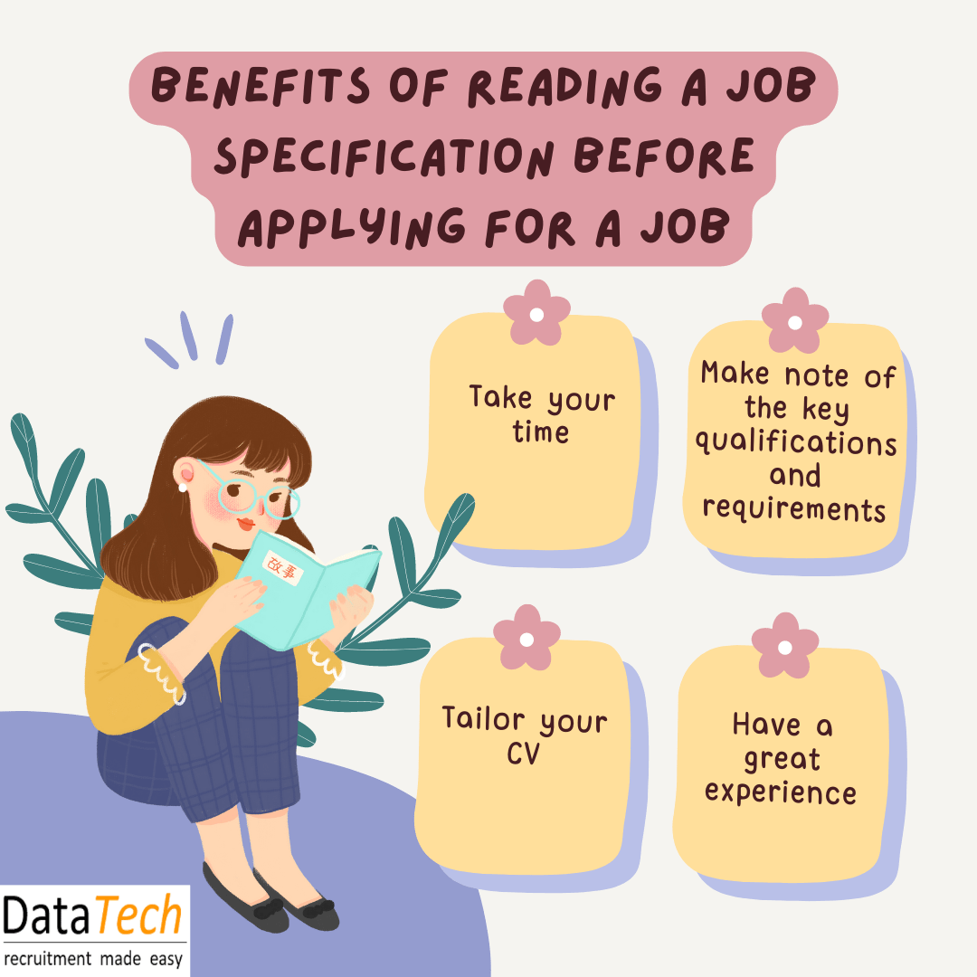 Benefits of reading a Job Specification before applying for a job