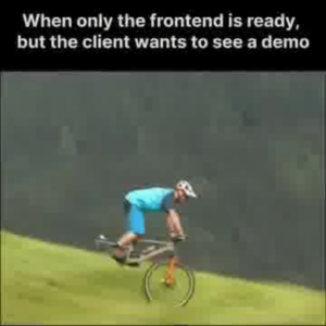 Only Front end is ready